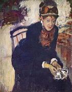 Degas, Portrait of Miss Cassatt
